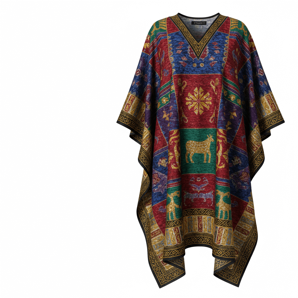 African poncho shirt