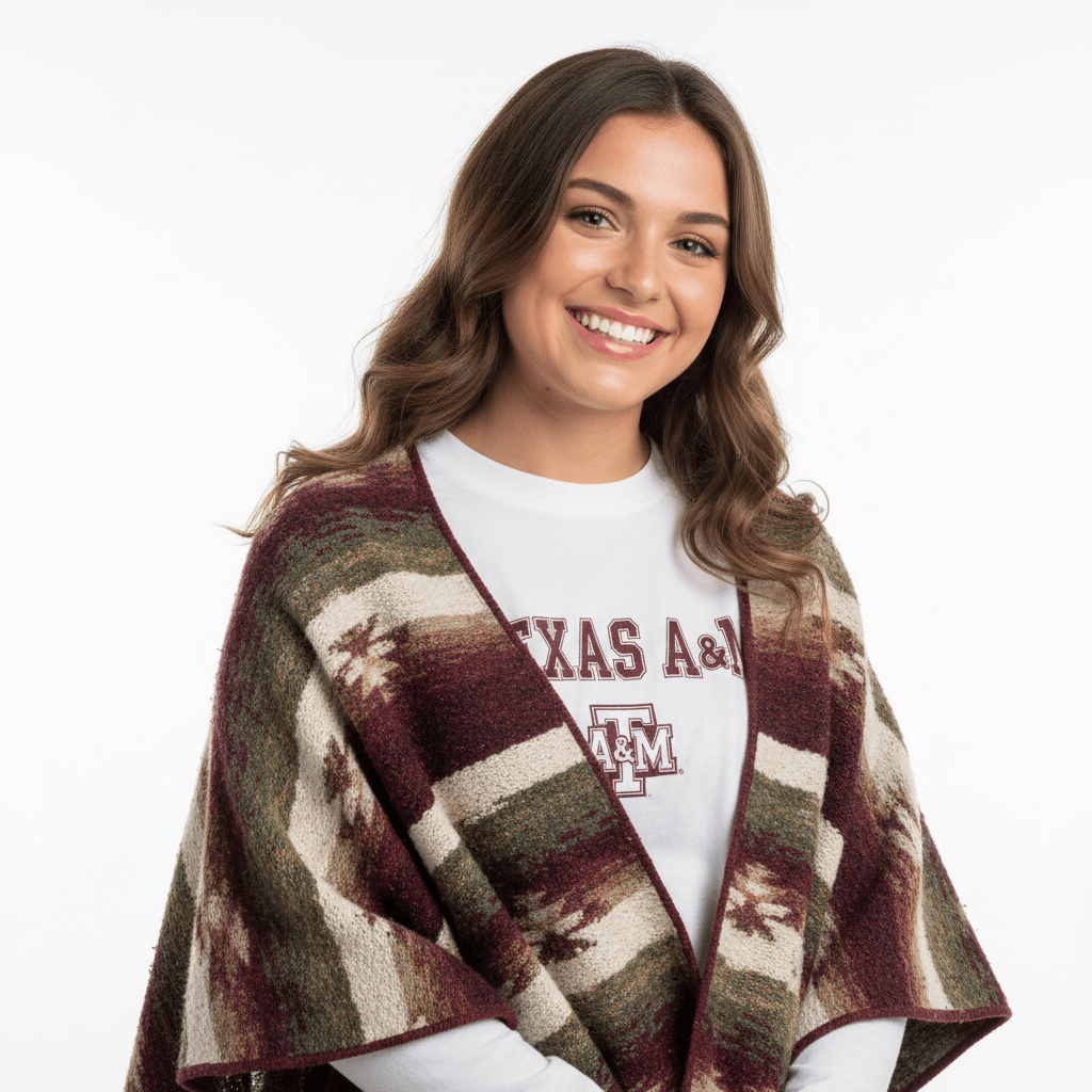 Poncho a&m shirt