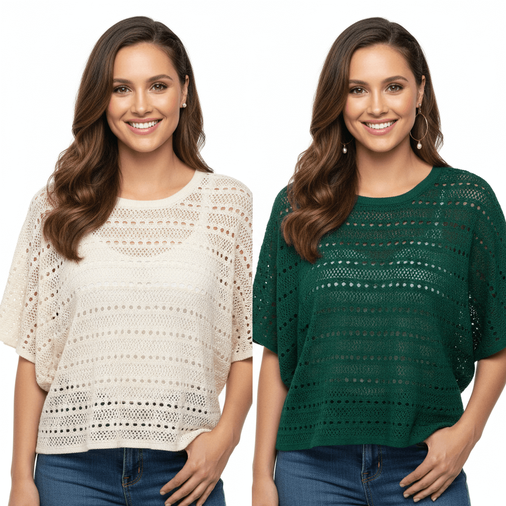 Poncho crochet t-shirt pattern